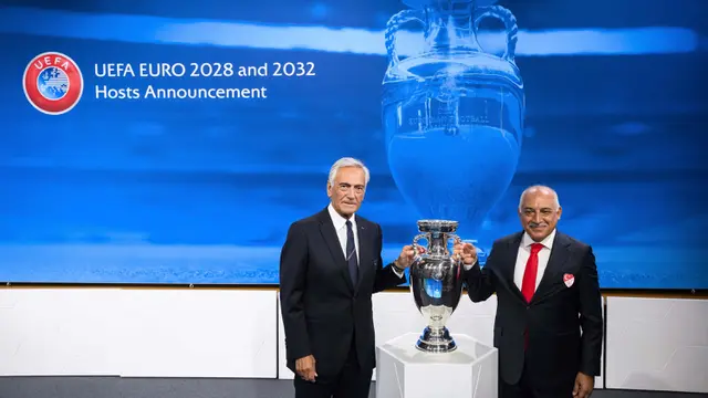 Euro 2028 di Britania Raya-Irlandia dan 2032 Italia-Turki