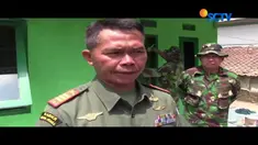 Kodim 0607 bersama Koramil Gunung Puyuh dan warga setempat bahu membahu membangun rumah tersebut.