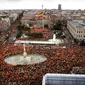 Ribuan demonstran Catalonia. (AP)