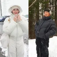 Duo Sibling Aaliyah Massaid dan Zahwa Massaid saat Liburan Akhir Tahun ke Jepang. [@aaliyah.massaid/@zahwamassaid]