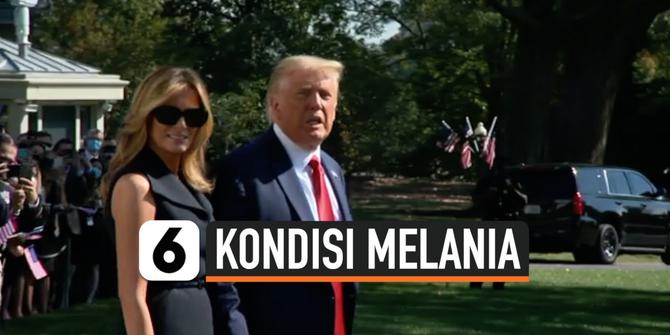 VIDEO: Kemunculan Perdana Melania Trump Setelah Positif Covid-19