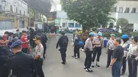 Suasana di PN Jakarta Selatan jelang dimulainya sidang Aman Abdurrahman, Jumat (18/5/2018). (Liputan6.com/Ady Anugrahadi)