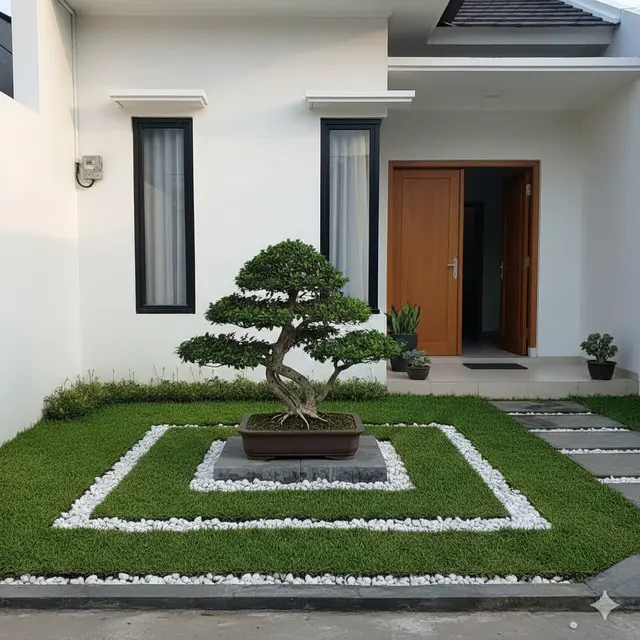 Taman Simetris Bonsai (Gemini AI)