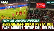 Selebrasi Gol Jeremejeff dan Ivan Mamut, Pesta The Jakmania di Bekasi, Persija Hancurkan Arema FC 5-1