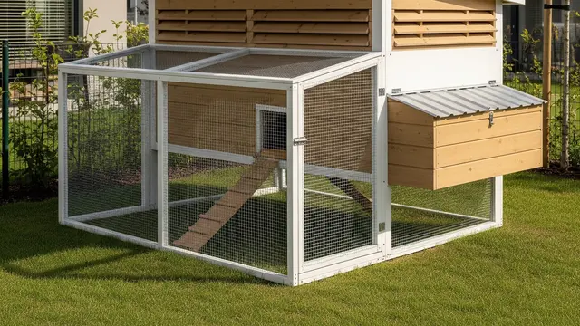 Desain Kandang Ayam Minimalis Cocok untuk Perumahan Cluster Modern (AI)