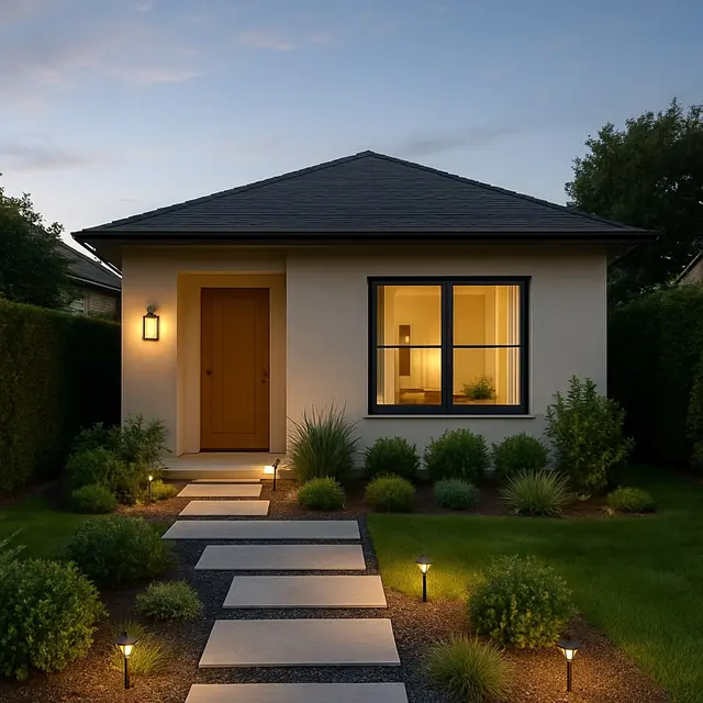 Taman Kecil yang Tertata Rapi