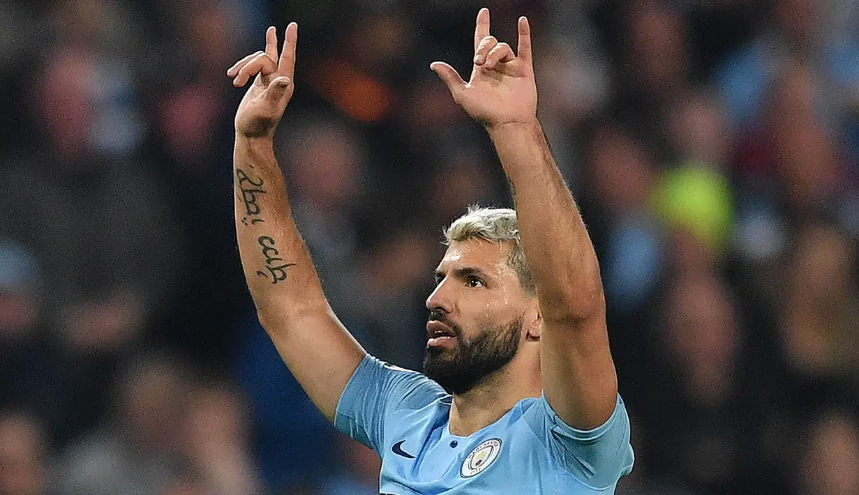 2. Sergio Aguero (Manchester City) - 20 Gol. (AFP/Ben Stansall)