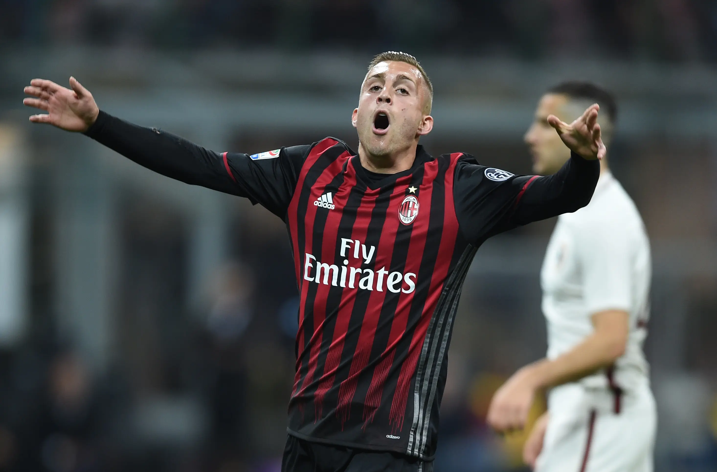 Gerard Deulofeu saat berseragam AC Milan. (FILIPPO MONTEFORTE / AFP)