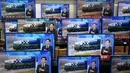 Layar televisi menunjukkan laporan berita tentang peluncuran rudal Korea Utara terbaru dengan rekaman file rudal Korea Utara, di pasar elektronik di Seoul, Kamis (3/11/2022). Menanggapi agresivitas Korut, Korsel meminta pasukan militer bersiap menghadapi provokasi tambahan. (Jung Yeon-je / AFP)