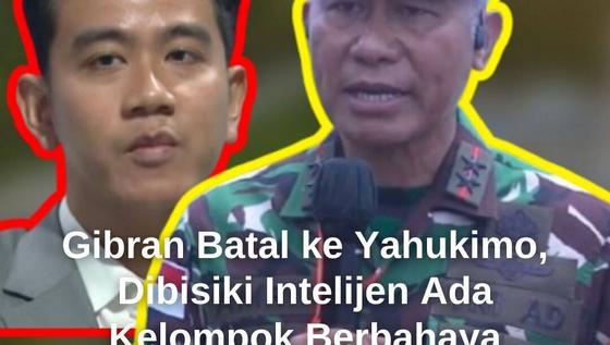Jenderal TNI Dapat Laporan Intelijen Gerakan Kelompok Berbahaya, Wapres Gibran Batal ke Yahukimo
