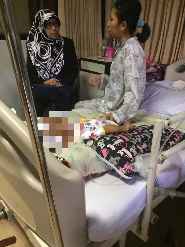 KPAI kunjungi pasien dugaan KIPI di Jakarta pada Selasa (18/9/2018) (Foto: KPAI)
