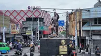 Patung Pahlawan Kapten Muslihat diresmikan di Bogor, Minggu (25/12/2022)(Liputan6.com/ Achmad Sudarno)