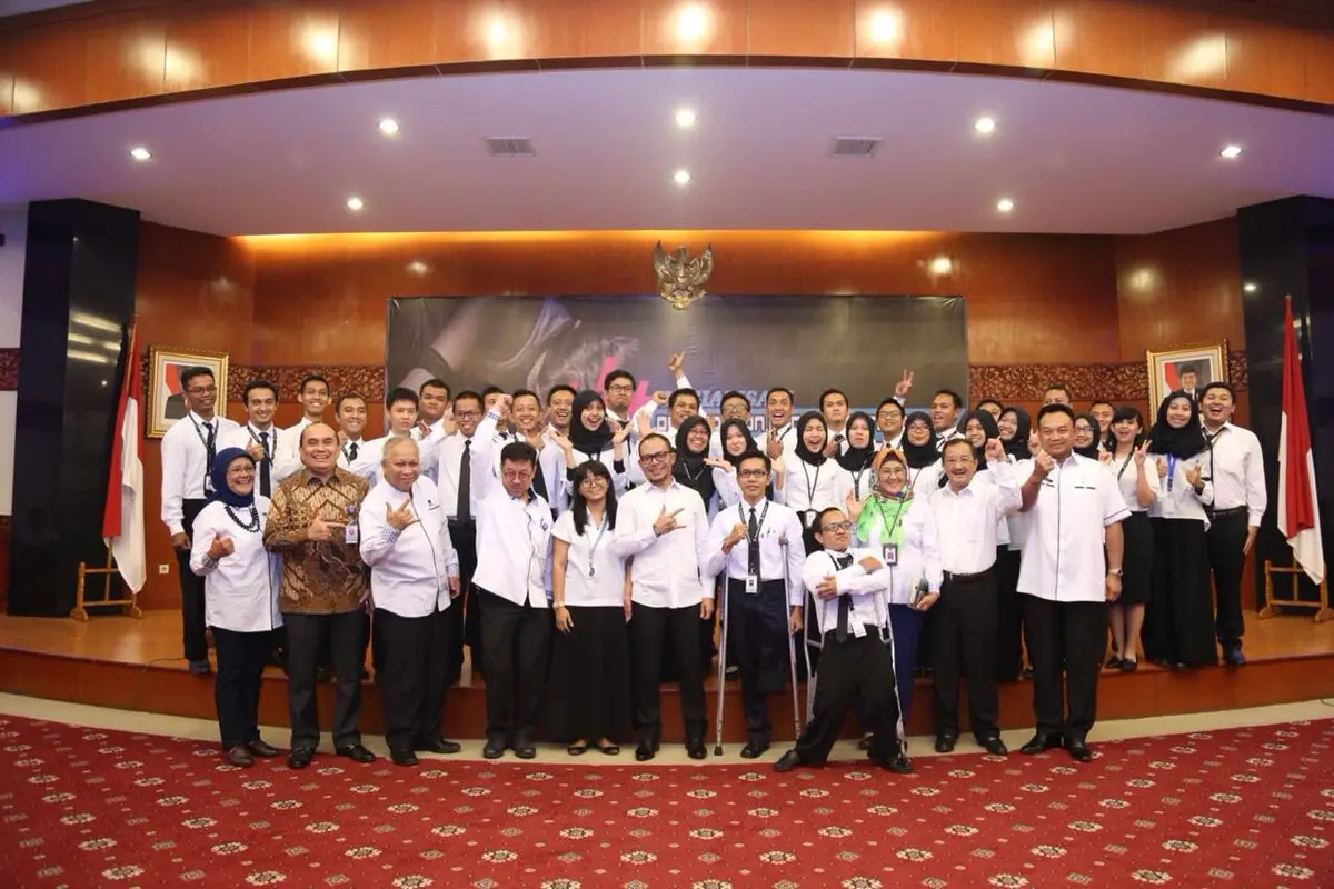 M. Hanif Dhakiri menyampaikan beberapa pesan khusus kepada 152 Calon Pegawai Negeri Sipil (CPNS)
