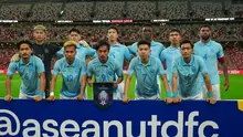 Susunan pemain utama Timnas Kamboja ketika menghadapi Singapura di Piala AFF 2024. (sumber: dok.FFC)