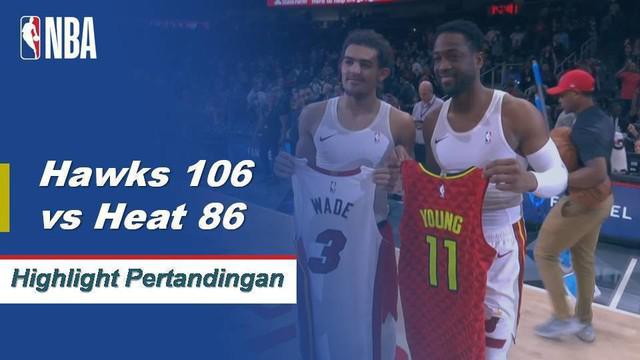 Trae Young mencetak angka 19 untuk memimpin Hawks meraih kemenangan atas Heat, 106-82.