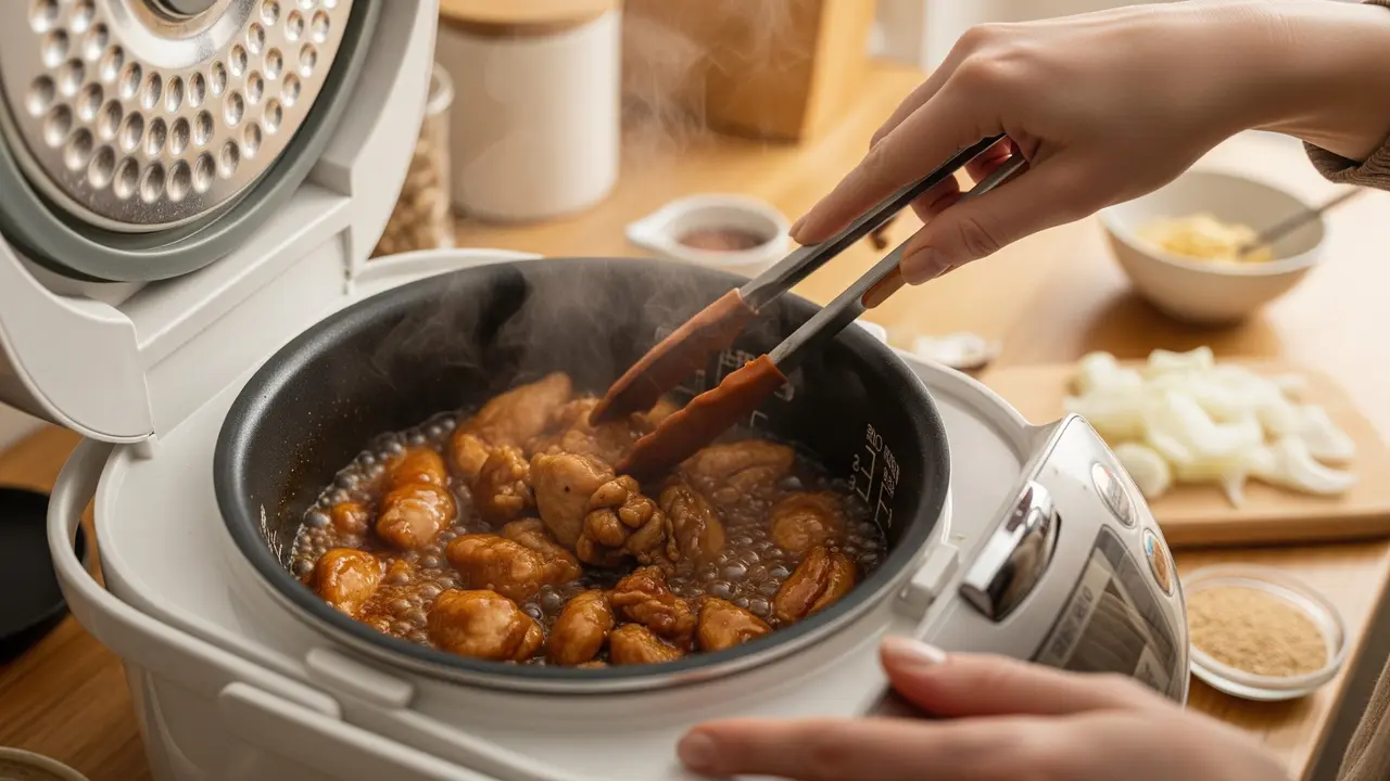 Memasak Daging Teriyaki Pakai Magic Com