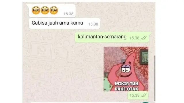 6 Chat Absurd Balas Pakai Stiker WhatsApp Patrick Star Ini Kocak