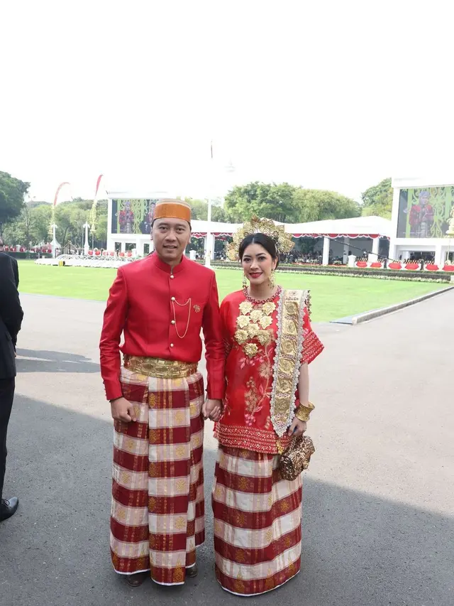 10 Potret Pejabat dan Politisi Pakai Busana Adat saat Hadiri Upacara HUT ke-79 RI di Istana Merdeka dan IKN