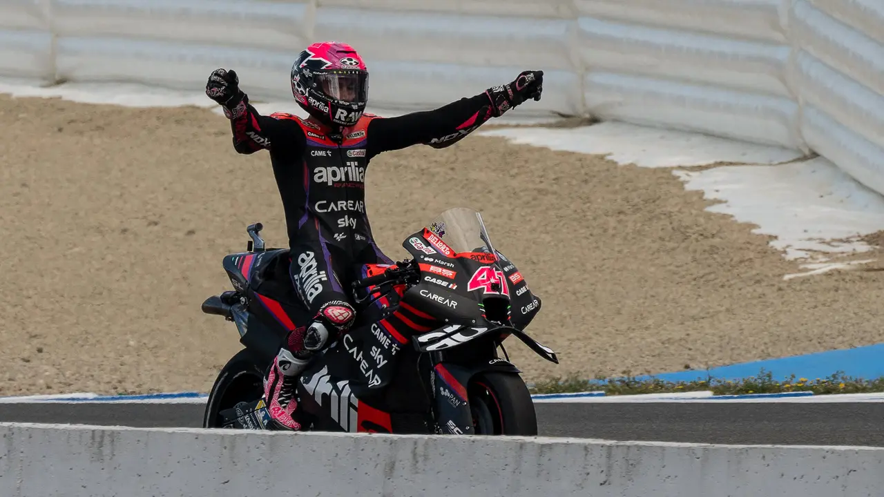 Aleix Espargaro di sesi Kualifikasi MotoGP 2023 Seri Jerez