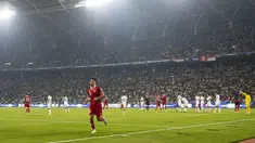 Suasana pertandingan&nbsp;Timnas Irak melawan Timnas Indonesia dalam laga pertama Grup F Kualifikasi Piala Dunia 2026 di Basra International Stadium, Irak, Kamis (16/11/2023) malam WIB. (AFP/Hissein Faleh)