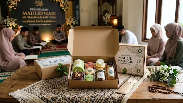 Ide Snack Box untuk Pengajian Maulid Nabi/AI Generated
