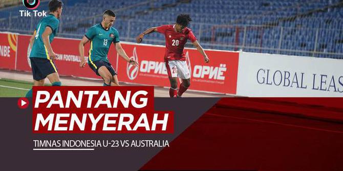 VIDEO TikTok Bolacom: Pantang Menyerah! Inilah Aksi-aksi Pemain Timnas Indonesia U-23 Saat Melawan Australia