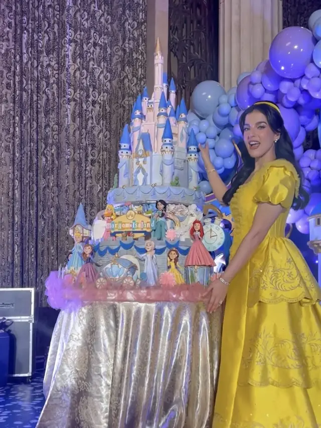 Pesta ulang tahun mewah kedua anak Tasya Farasya bertema Disneyland. [@tasyafarasya]