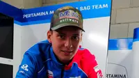 Rider Belanda berdarah Indonesia, Bo Bendsneyder, menjadi pembalap tim Pertamina Mandalika SAG Team. (dok. Pertamina Mandalika SAG Team)