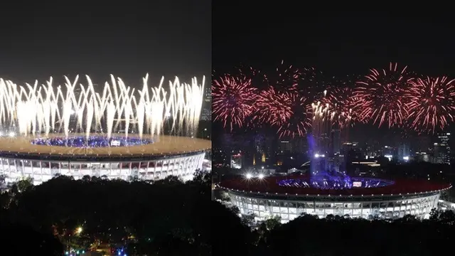 Pembukaan Asian Games (foto: Twitte @joyiepark_/brilio)