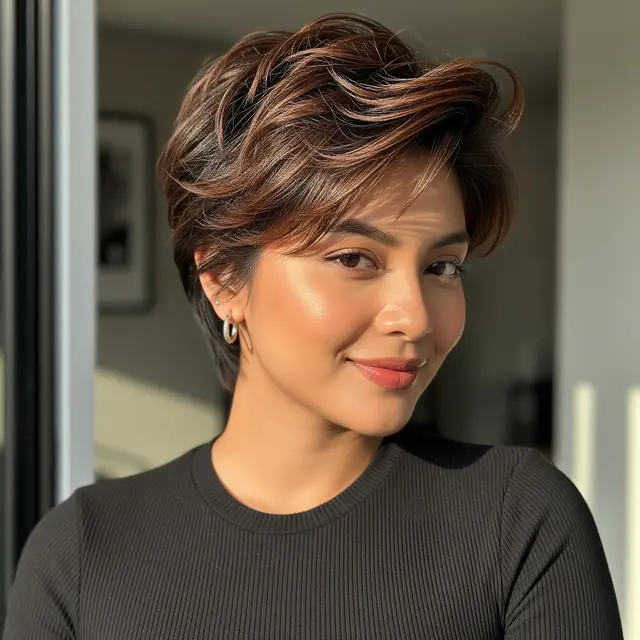 Model Rambut Pendek Wanita Pixie Cut