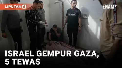 VIDEO: Serangan Udara Israel Tewaskan 5 Orang Termasuk Anak Kecil