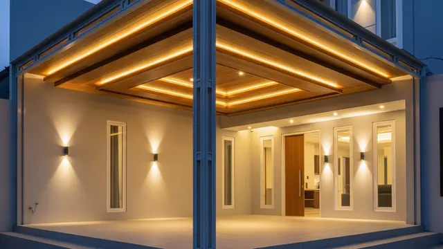 Model Kombinasi Drop Ceiling Kayu