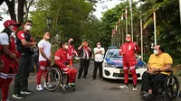 Kloter pertama kontingen Indonesia yang akan menjalani pertandingan di ajang Paralimpiade Tokyo 2020 telah berangkat ke Jepang pada hari Senin 16 Agustus 2021. (Istimewa)