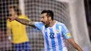 Bintang PSG, Ezequiel Lavezzi ini ikut membantu Argentina meraih medali emas pada Olimpiade Beijing 2008. (EPA/Juan Ignacio Roncoroni)