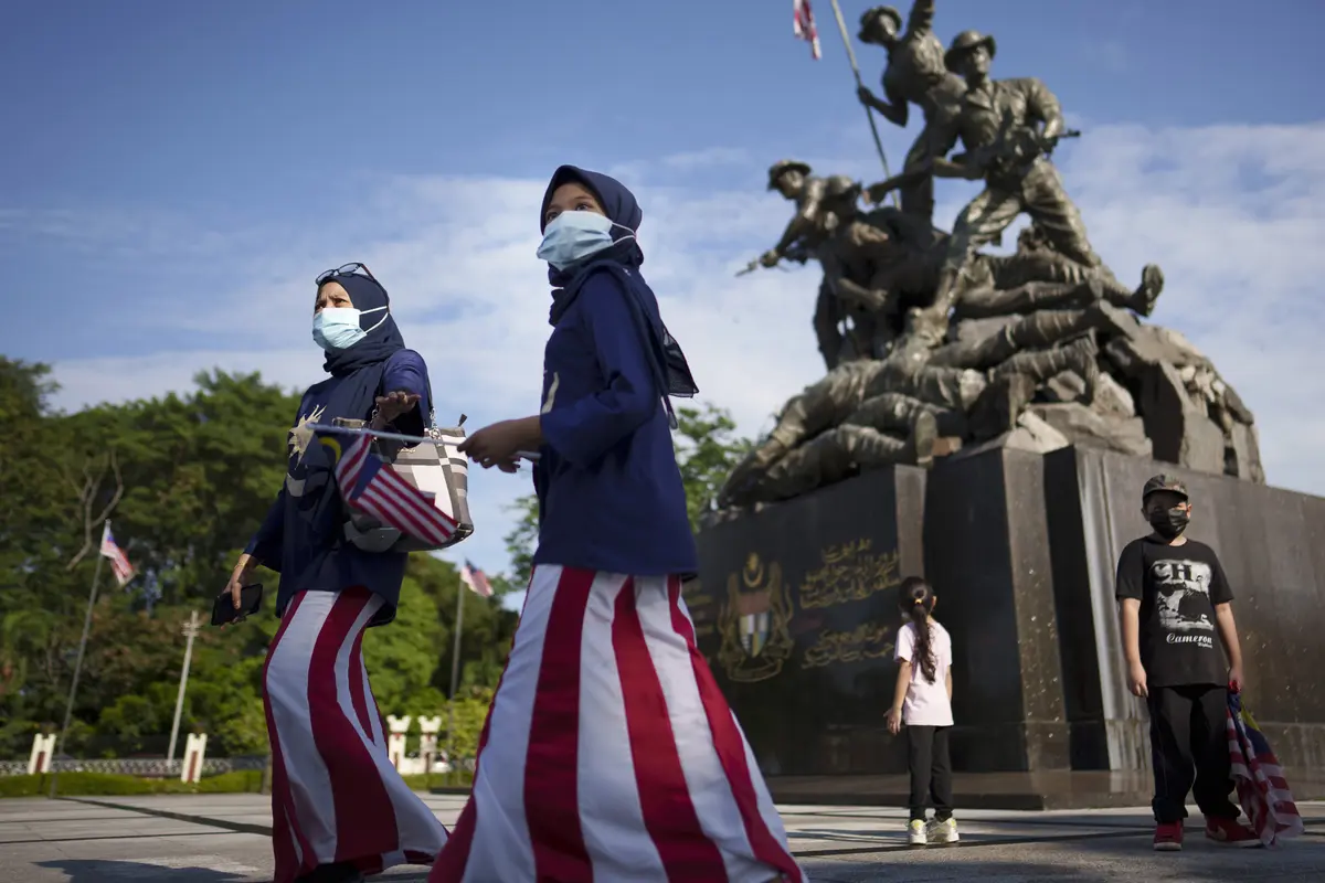 FOTO: Malaysia Peringati 64 Tahun Kemerdekaan dari Penjajahan Inggris