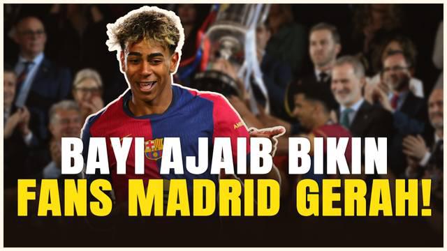 Jelang Liga Champions Barcelona vs Inter, Lamine Yamal beri sindiran pedas untuk rival abadi mereka, Real Madrid.