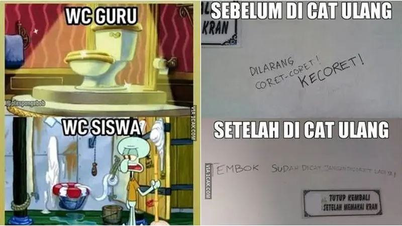 7 Meme Potret Pemandangan Toilet di Sekolah Ini Bikin Geleng Kepala