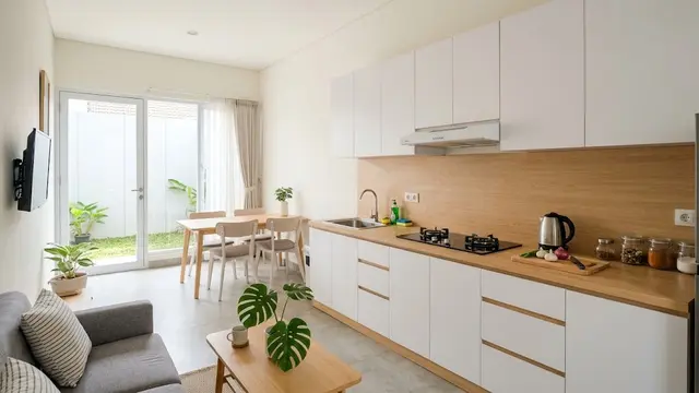 Desain Rumah Tipe 36 dengan Dapur Terbuka