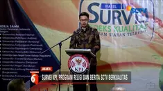 KPI menggelar acara survei indeks kualitas program siaran televisi berkualitas di salah satu hotel di Jakarta Pusat.