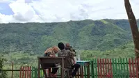 Libur Lebaran, Wisatawan Padati Destinasi Wisata Panatapan Panyabungan di Mandailing Natal