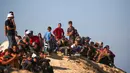 Sejak Oktober 2023, serangan Israel telah menewaskan hampir 67.200 warga Palestina, kebanyakan dari mereka wanita dan anak-anak, dan membuat wilayah hancur. (Eyad BABA/AFP)