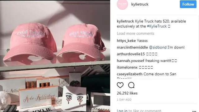 Kylie Jenner Truck, Inovasi Berbelanja Makeup Kit