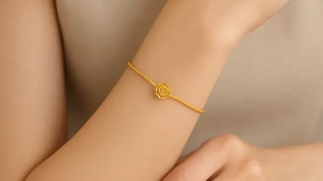 10 Model Gelang Emas Elegan 2 Gram Motif Bunga Trendi, Mana yang Cocok Untuk Anda?/ Ilustrasi gambar oleh AI
