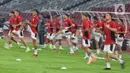 Timnas Indonesia akan menjamu China pada lanjutan putaran ketiga Kualifikasi Piala Dunia 2026 zona Asia Grup C di Stadion Utama Gelora Bung Karno Jakarta pada Kamis (5/6/2025). (Liputan6.com/Angga Yuniar)