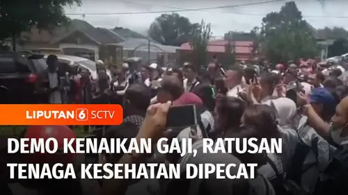 VIDEO: Demo Nakes Non ASN Tuntut Gaji Sesuai Upah Minimum Kabupaten, Ratusan Nakes Dipecat
