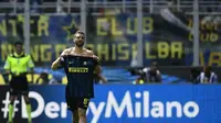 Antonio Candreva meminta maaf karena belum bisa mengangkat prestasi Inter Milan. (AFP/Miguel Medina)