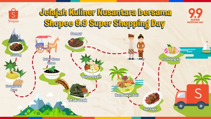 Saatnya Berpetualang Rasa Nikmati Kuliner Nusantara bersama Shopee 9.9 Super Shopping Day