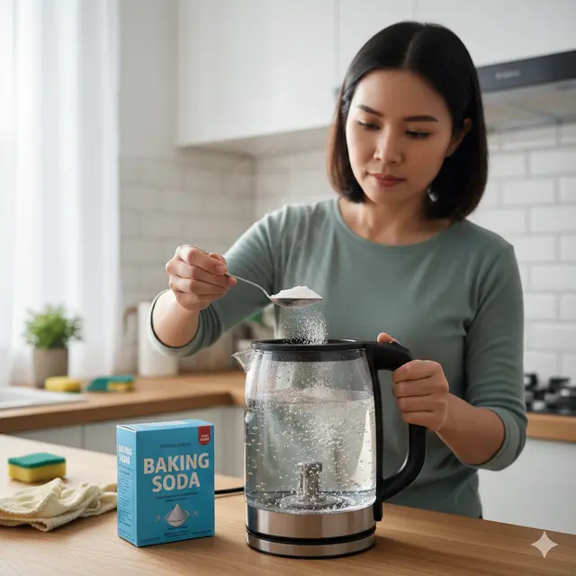 Cara Membersihkan Kerak di Ketel Listrik (Foto: Gemini AI)