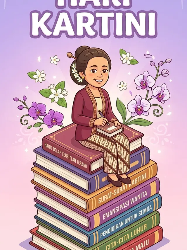 Desain Poster Hari Kartini Kartun. Gemini