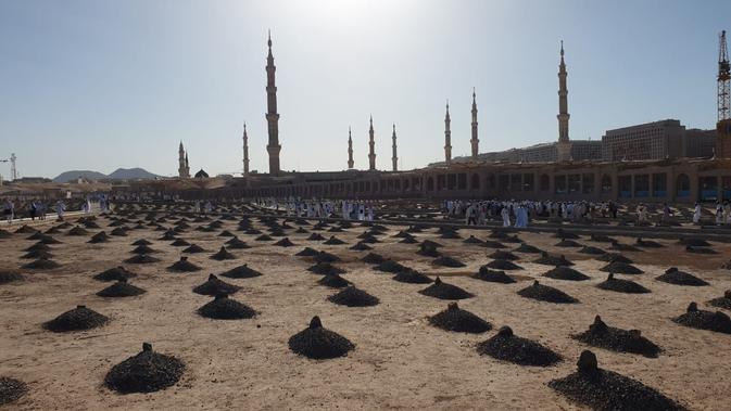 Makam Baqi di Madinah menjadi salah satu lokasi pemakaman jemaah haji di Tanah Suci. Deny/MCH